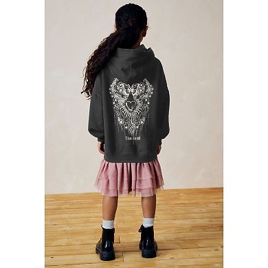 Girls 4-12 NEXT 2-in-1 Pink Mesh Skirt and Hoodie Set