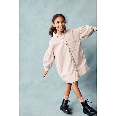 Girls 4-12 NEXT Corduroy Cotton Shirt Dress