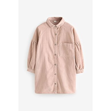Girls 4-12 NEXT Corduroy Cotton Shirt Dress