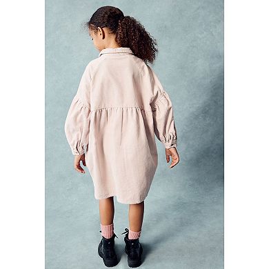 Girls 4-12 NEXT Corduroy Cotton Shirt Dress