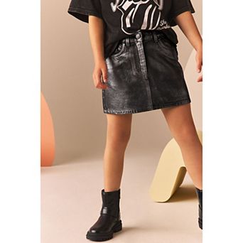 Girls 4-12 NEXT Foil 5-Pocket Cotton Skirt