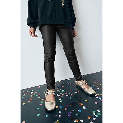 Girls 4-12 NEXT Elasticated Coated Jeggings