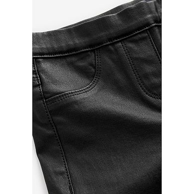 Girls 4-12 NEXT Elasticated Coated Jeggings