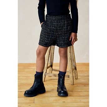 Girls 4-12 NEXT Sequin Check Shorts