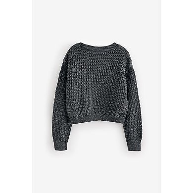 Girls 4-12 NEXT Metallic Sweater