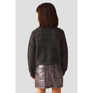 Girls 4-12 NEXT Metallic Sweater