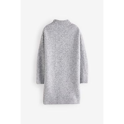 Girls 4-12 NEXT Grey Sequin Sweater Dress