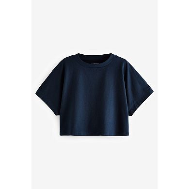 Girls 4-12 NEXT Boxy 100% Cotton T-Shirts 3 Pack