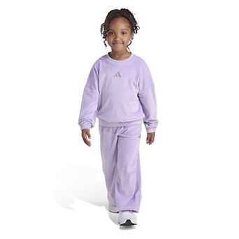 Girls 4-6x adidas 2 pc Velour Sweatshirt & Pants Set