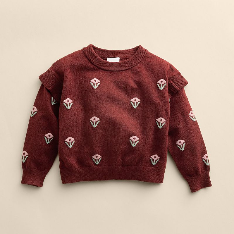Baby & Toddler Girl Little Co. by Lauren Conrad Ruffle Sleeve Sweater, Toddler Girl's, 