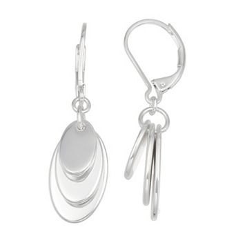 Nine West Tri-Tone Shaky Drop Earrings