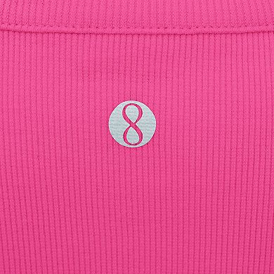 Girls 4-6x Layer 8 Ribbed Active Tee & Stretch Woven Shorts Set