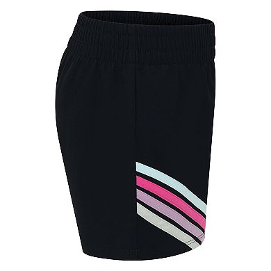 Girls 4-6x Layer 8 Ribbed Active Tee & Stretch Woven Shorts Set