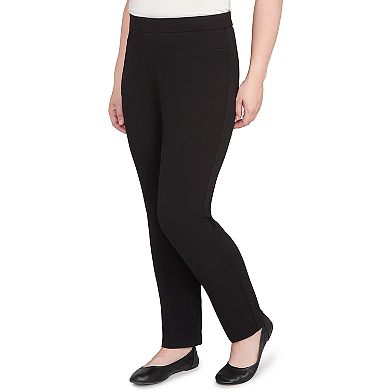 Petite Alfred Dunner Crepe Knit Short Length Pants