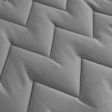 Sleep Philosophy Chevron Ultra Soft Waterproof Mattress Pad