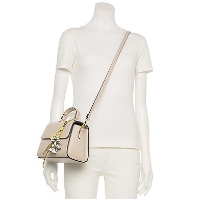 BCBGeneration Top Handle Floral Bag with Charm