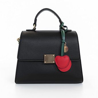 BCBGeneration Top Handle Floral Bag with Charm