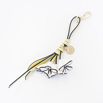 BCBGeneration Floral Lacing Hangoff Key Charm
