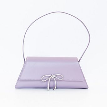 BCBGeneration Angled Flap Shoulder Bag with Bow