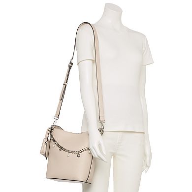 BCBGeneration Bucket Bag Draped Chain Charm