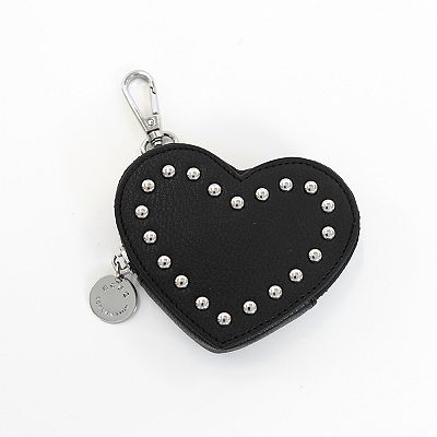 BCBGeneration Studded Heart Shaped Coin Purse Bag Charm
