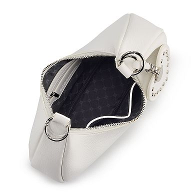 BCBGeneration Wear-2-Ways Studded Half Moon Bag