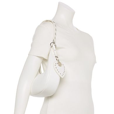 BCBGeneration Wear-2-Ways Studded Half Moon Bag