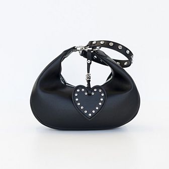 BCBGeneration Wear-2-Ways Studded Half Moon Bag