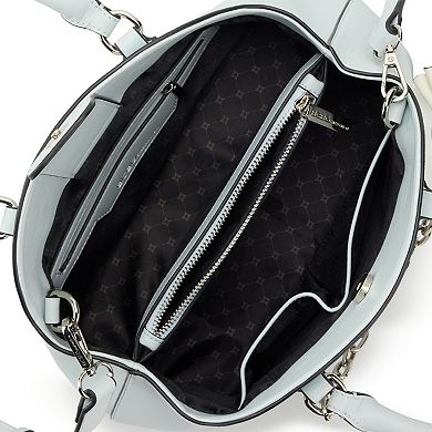 BCBGeneration Draped Chain Satchel with Floral Charm