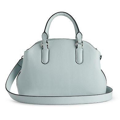 BCBGeneration Draped Chain Satchel with Floral Charm