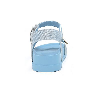 Yoki Lula Toddler Girls' Rhinestone Butterfly Sandals