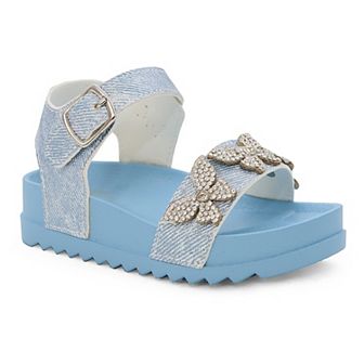 Yoki Lula Toddler Girls' Rhinestone Butterfly Sandals
