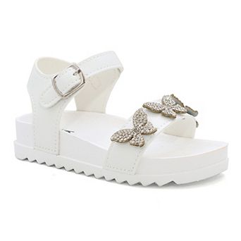 Yoki Lula Toddler Girls' Rhinestone Butterfly Sandals