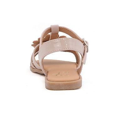 Yoki Pamela Flat Flower Strappy Girls' Upper Sandals