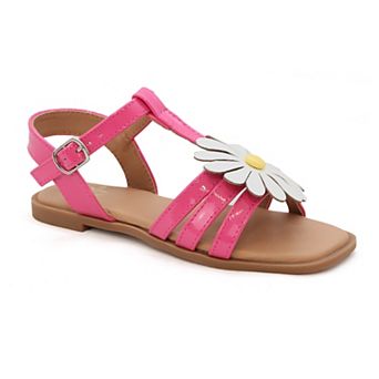 Yoki Pamela Flat Flower Strappy Girls' Upper Sandals