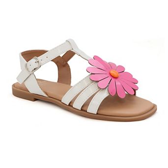 Yoki Pamela Flat Flower Strappy Girls' Upper Sandals