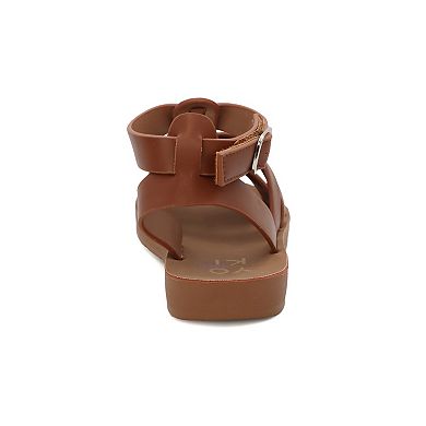 Yoki Brynn 22Y Little Kid Girls' Flat Strappy Gladiator Sandals