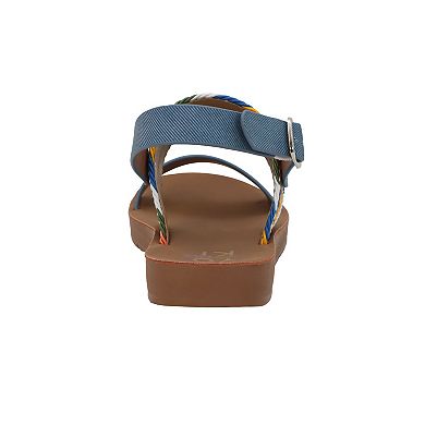 Yoki Brynn-45Y Beaded Open-Toe Little Kids Girls, Backstrap Sandals