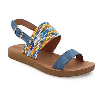 Yoki Brynn-45Y Beaded Open-Toe Little Kids Girls, Backstrap Sandals