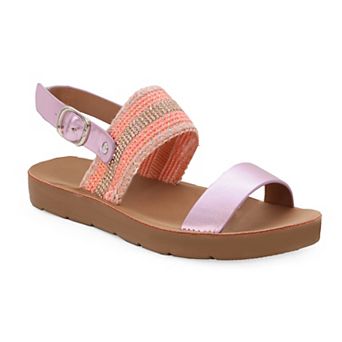Yoki Brynn-45Y Beaded Open-Toe Little Kids Girls, Backstrap Sandals