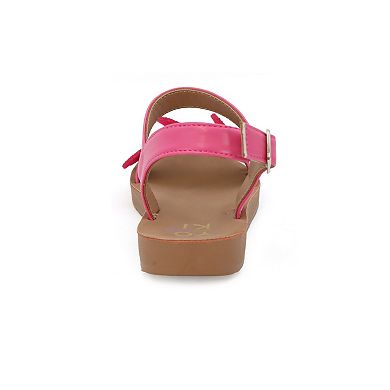Yoki Brynn Butterfly Rhinestone Girls' Upper Sandals