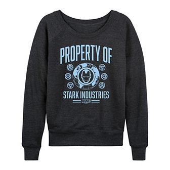 Women's Marvel Iron Man Stark Industries French Terry Long Sleeve Tee