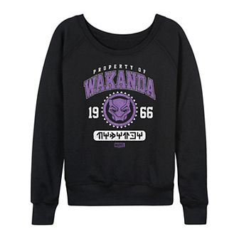 Women's Marvel Black Panther Wakanda French Terry Long Sleeve Tee