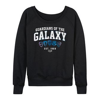 Women's Marvel Guardians of the Galaxy Collegiate French Terry Long Sleeve Tee