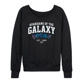 Women's Marvel Guardians of the Galaxy Collegiate French Terry Long Sleeve Tee