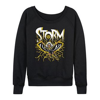 Women's Marvel X-Men Storm Lightning French Terry Long Sleeve Tee