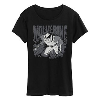 Women's Marvel Wolverine Monochrome Graphic Tee