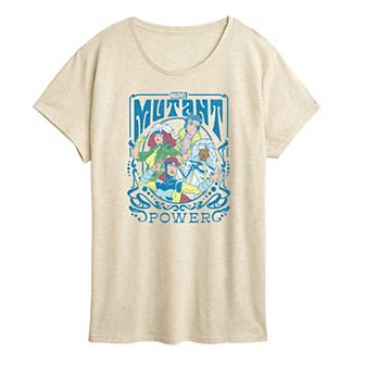 Women's Marvel X-Men Mutant Power Girl Group Graphic Tee