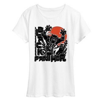 Women's Marvel Black Panther Linocut Graphic Tee