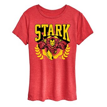 Women's Marvel Iron Man Stark Collegiate Graphic Tee